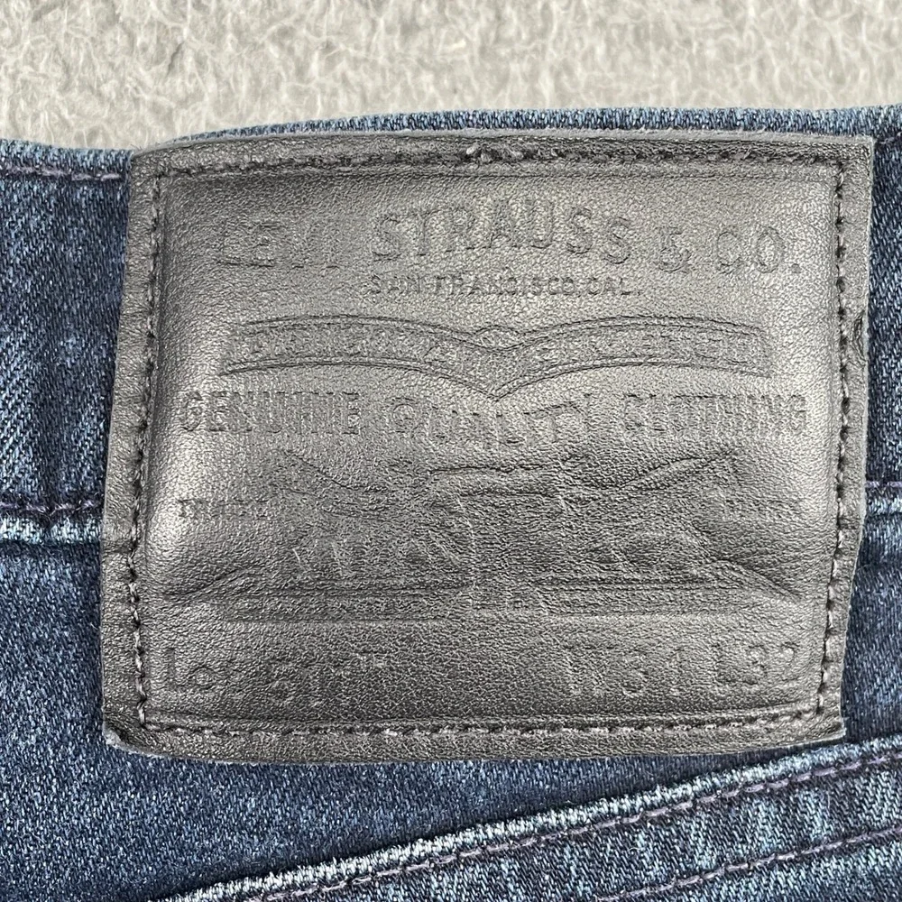 Levis Jeans Mens 31 Blue 511 Slim Fit Premium Blue Ridge Adv Stretch Denim